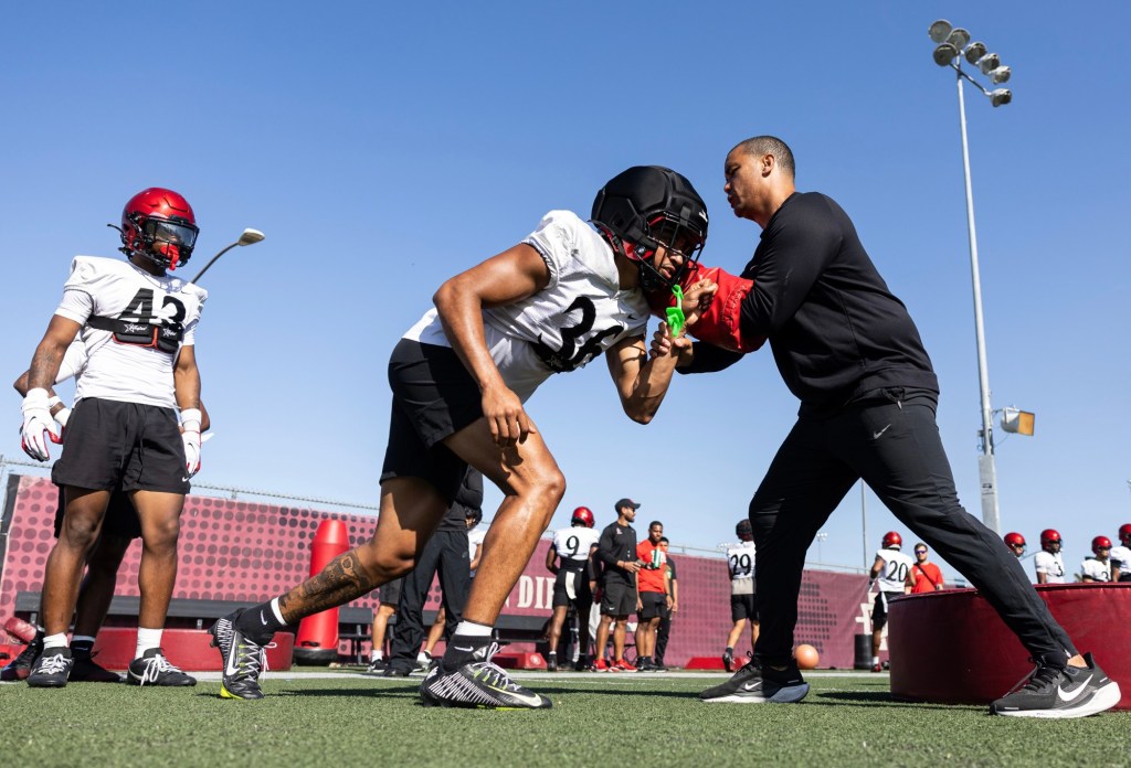 Scott White happy to be home coaching San Diego State linebackers