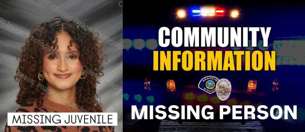 A female juvenile is missing in Anaheim since Friday night