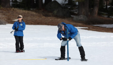 Winter’s alarmingly low snowpack offers a glimpse of the changing rhythm of water in the Western U.S.