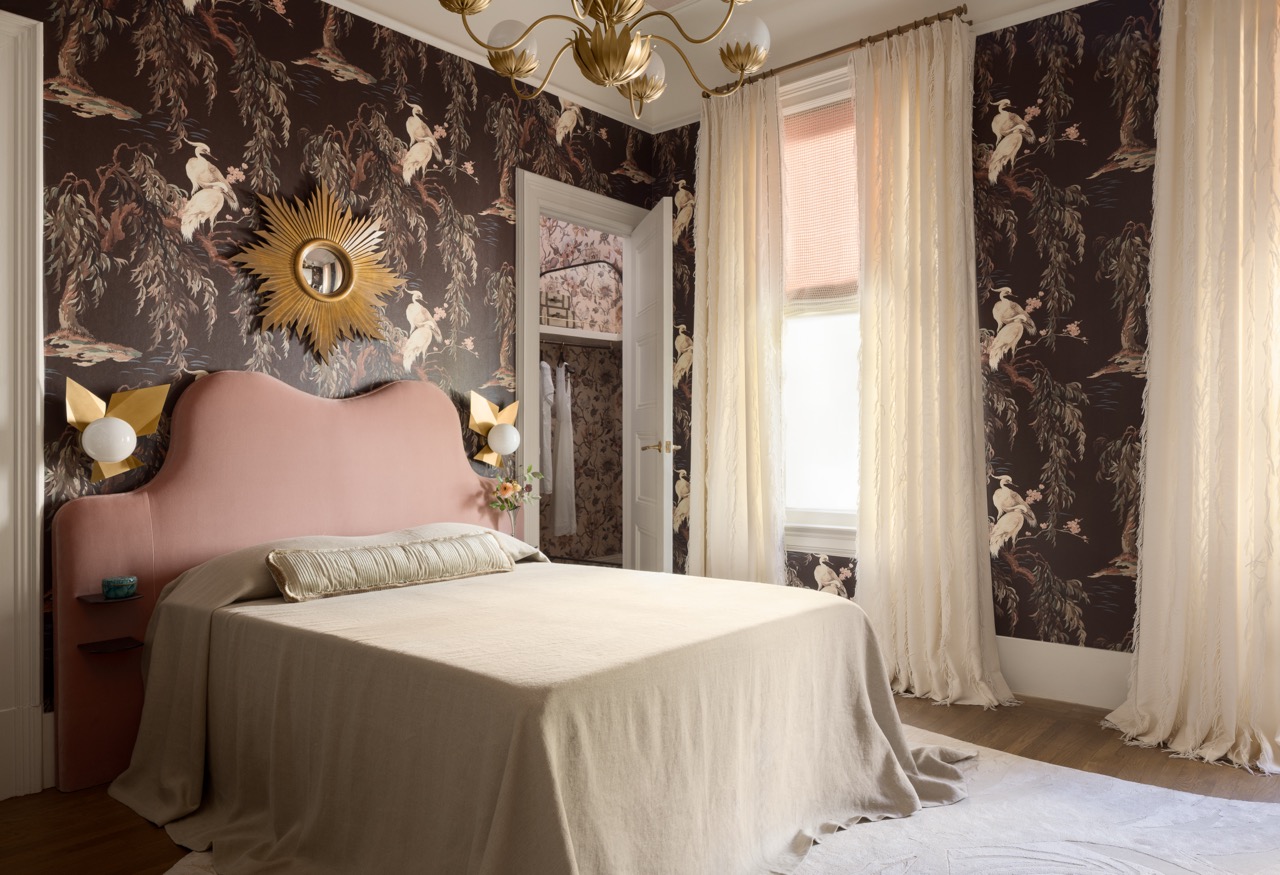 Andrea Halkovich of Sonoma Interiors designed the “Birds of Feather” bedroom and ensuite bathroom featured in the 47th annual San Francisco Decorators Showcase. The home tour runs April 25 to May 25. (Tim Coy)