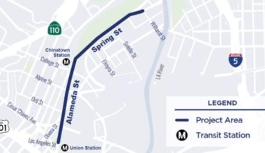 Protected bike lanes coming to 1.2-mile stretch of Spring and Alameda in Chinatown