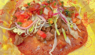 Sonora-style tacos with grilled steak in Pacific Beach at Taconora