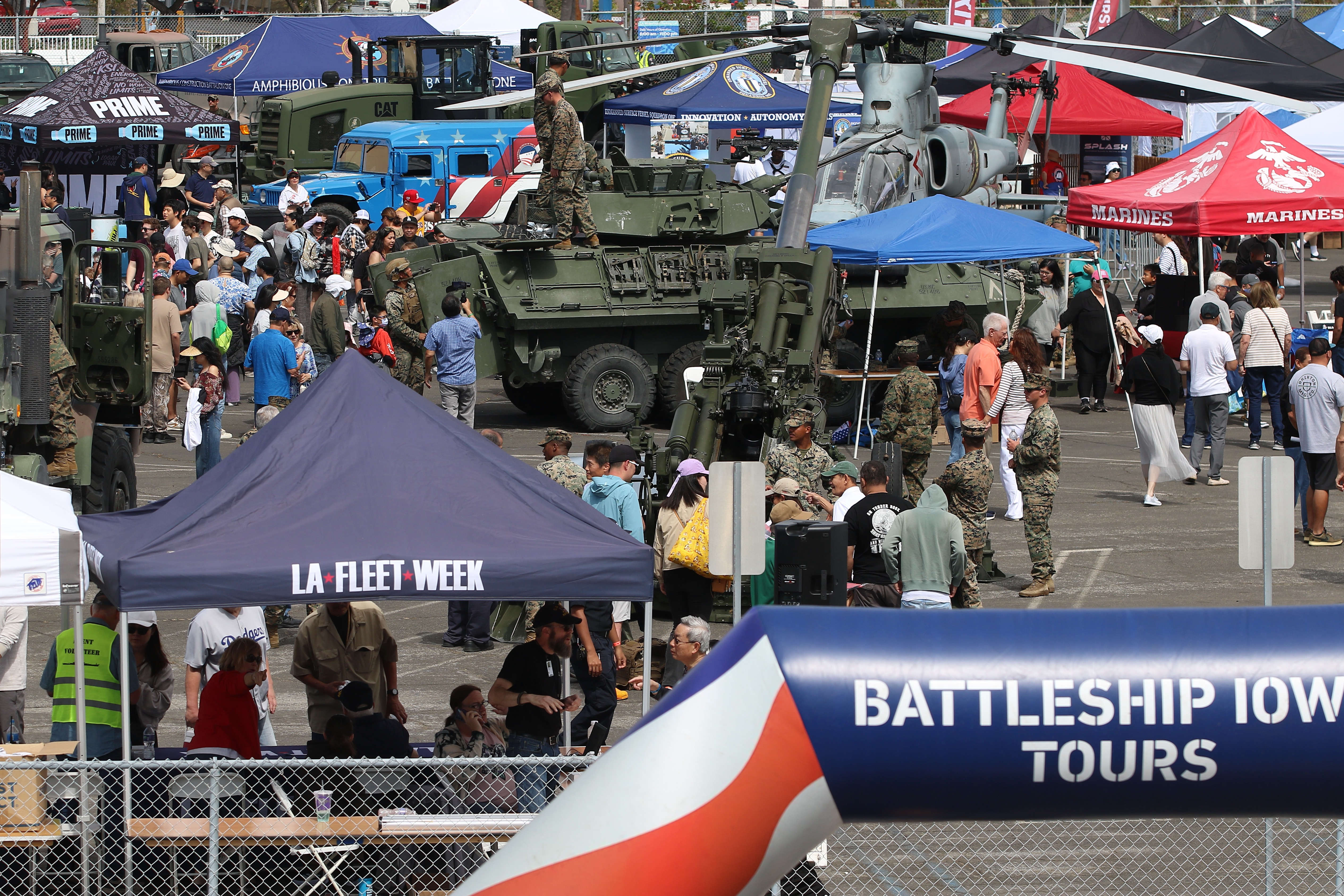 Visitors turn out for LA Fleet Week on Saturday, May...