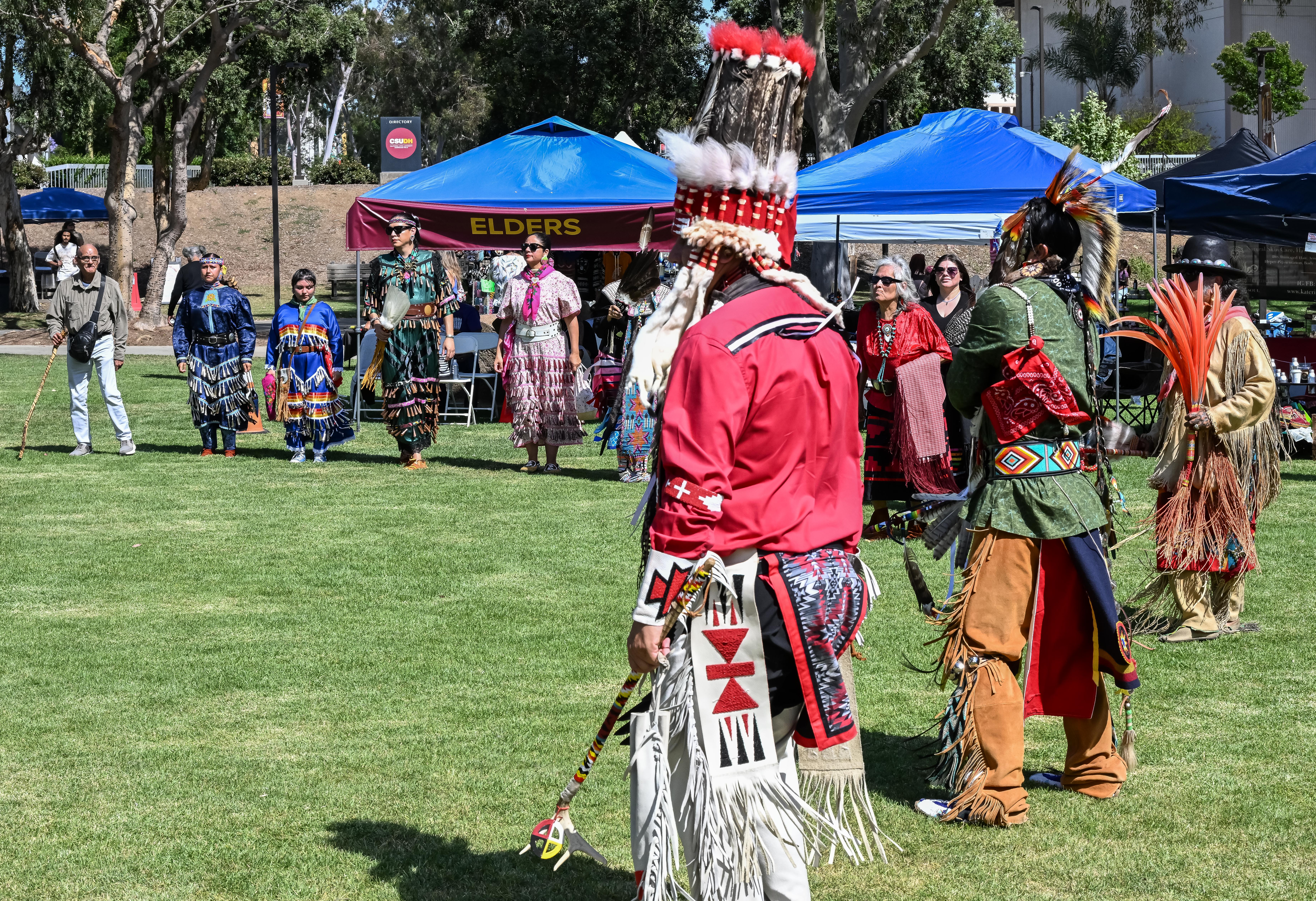 A large crowd gathers for the Spring Native Gathering and...