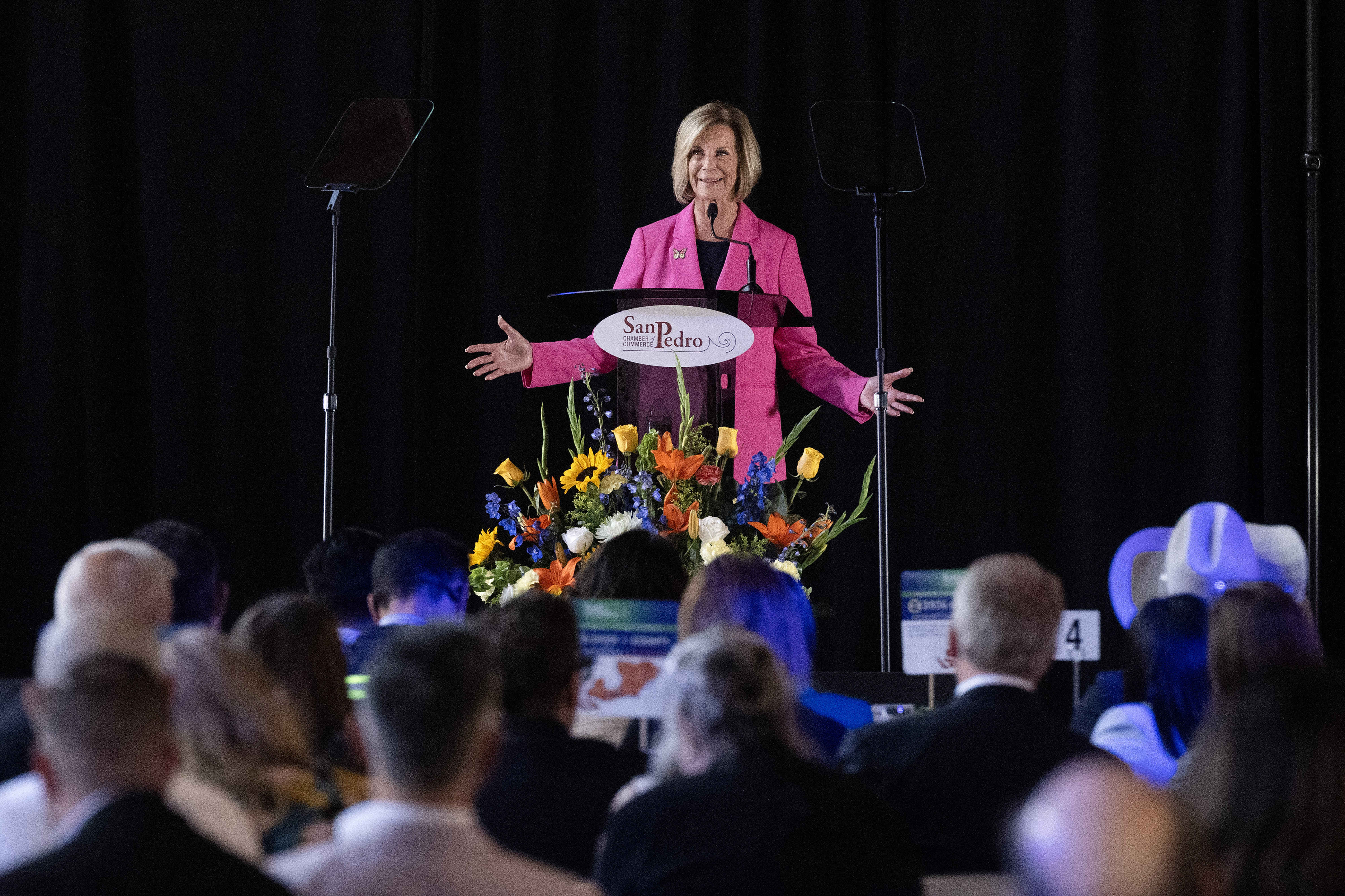 Janice Hahn speaks during the 2026 State of the County...