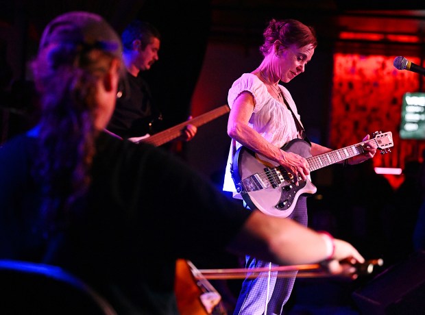 Kristin Hersh performs with Throwing Muses at Harlow's in Sacramento on Sunday, April 19, 2026. (Chris Riley/Times-Herald)