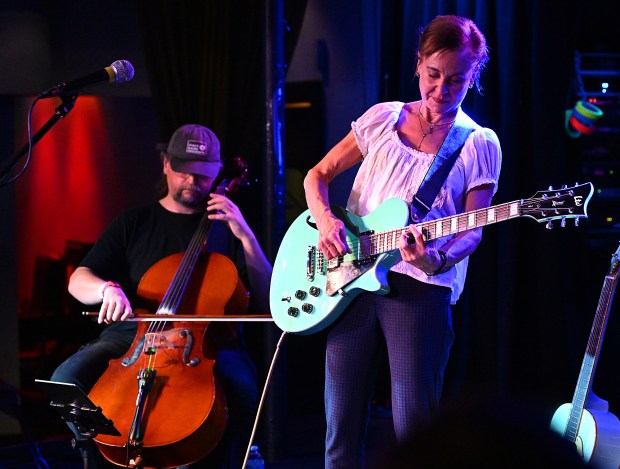 Kristin Hersh performs with Throwing Muses at Harlow's in Sacramento on Sunday, April 19, 2026. (Chris Riley/Times-Herald)