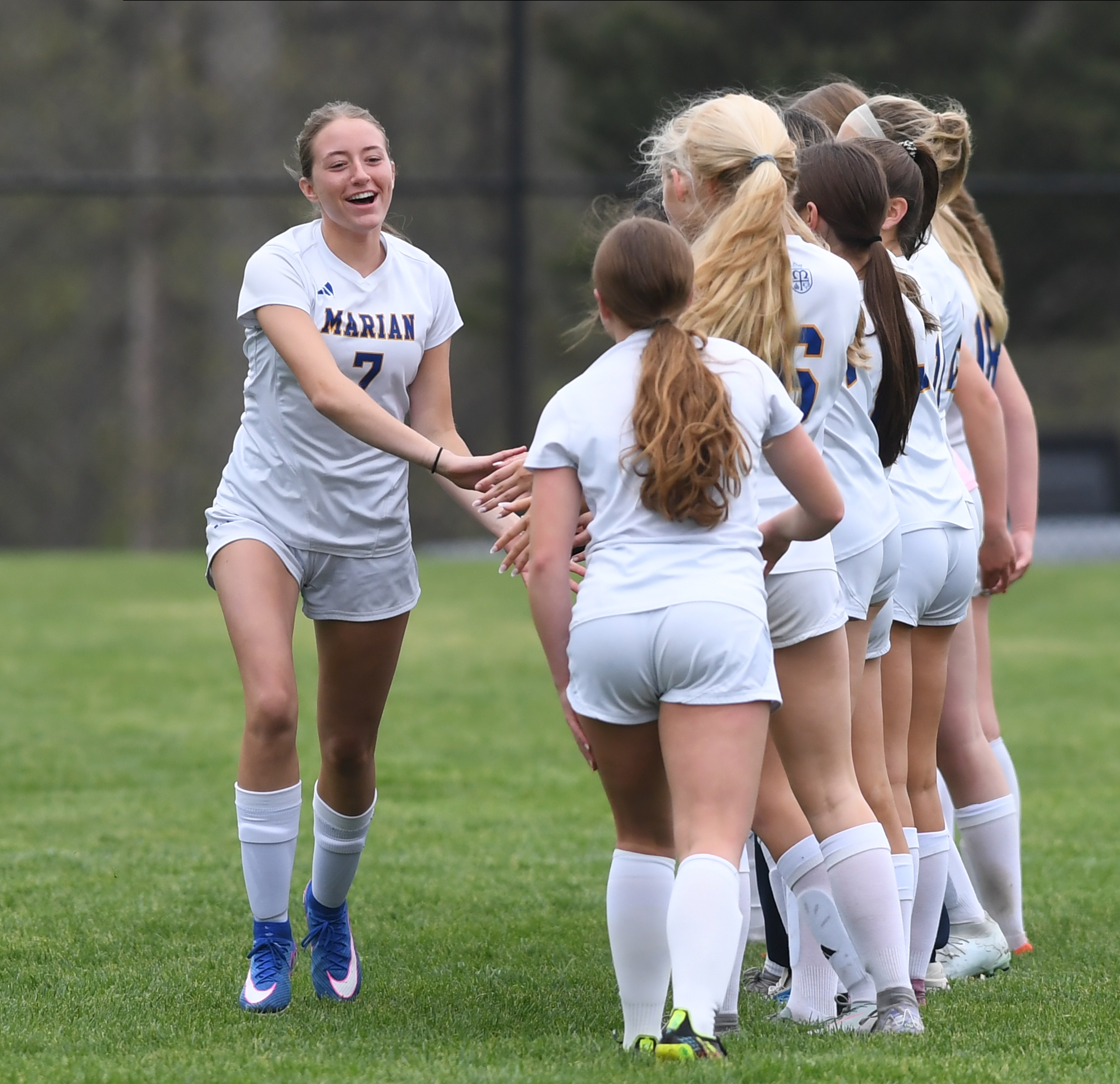The Bloomfield Hills Marian Mustangs defeated the Hartland Eagles 3-2...