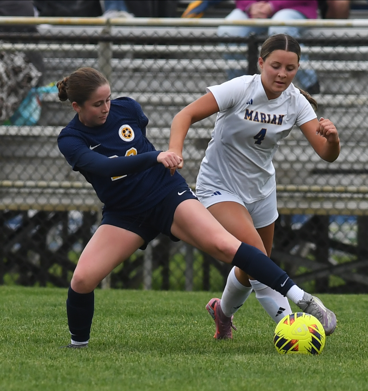 The Bloomfield Hills Marian Mustangs defeated the Hartland Eagles 3-2...