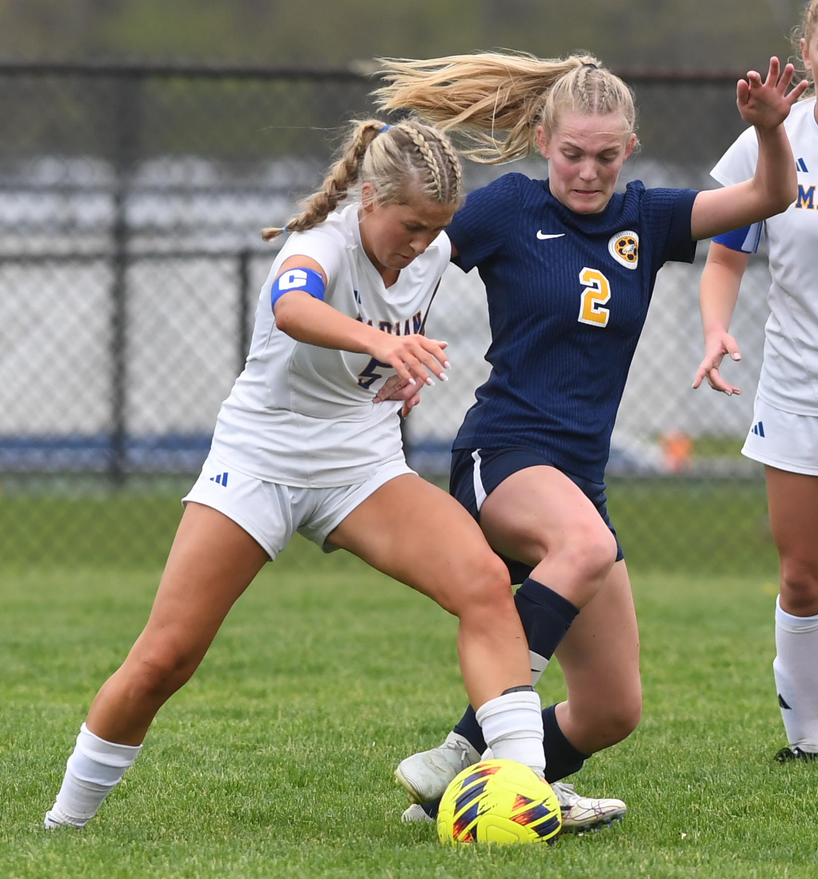 The Bloomfield Hills Marian Mustangs defeated the Hartland Eagles 3-2...