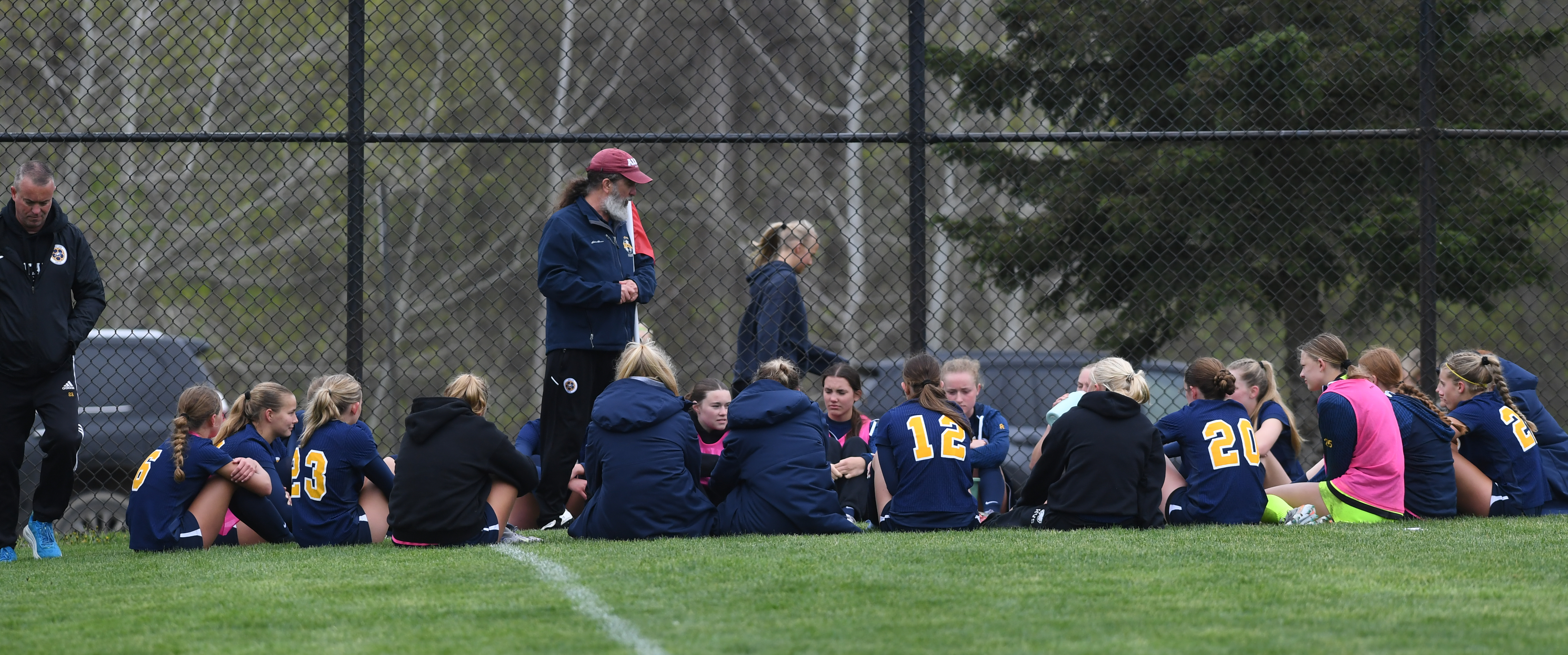 The Bloomfield Hills Marian Mustangs defeated the Hartland Eagles 3-2...