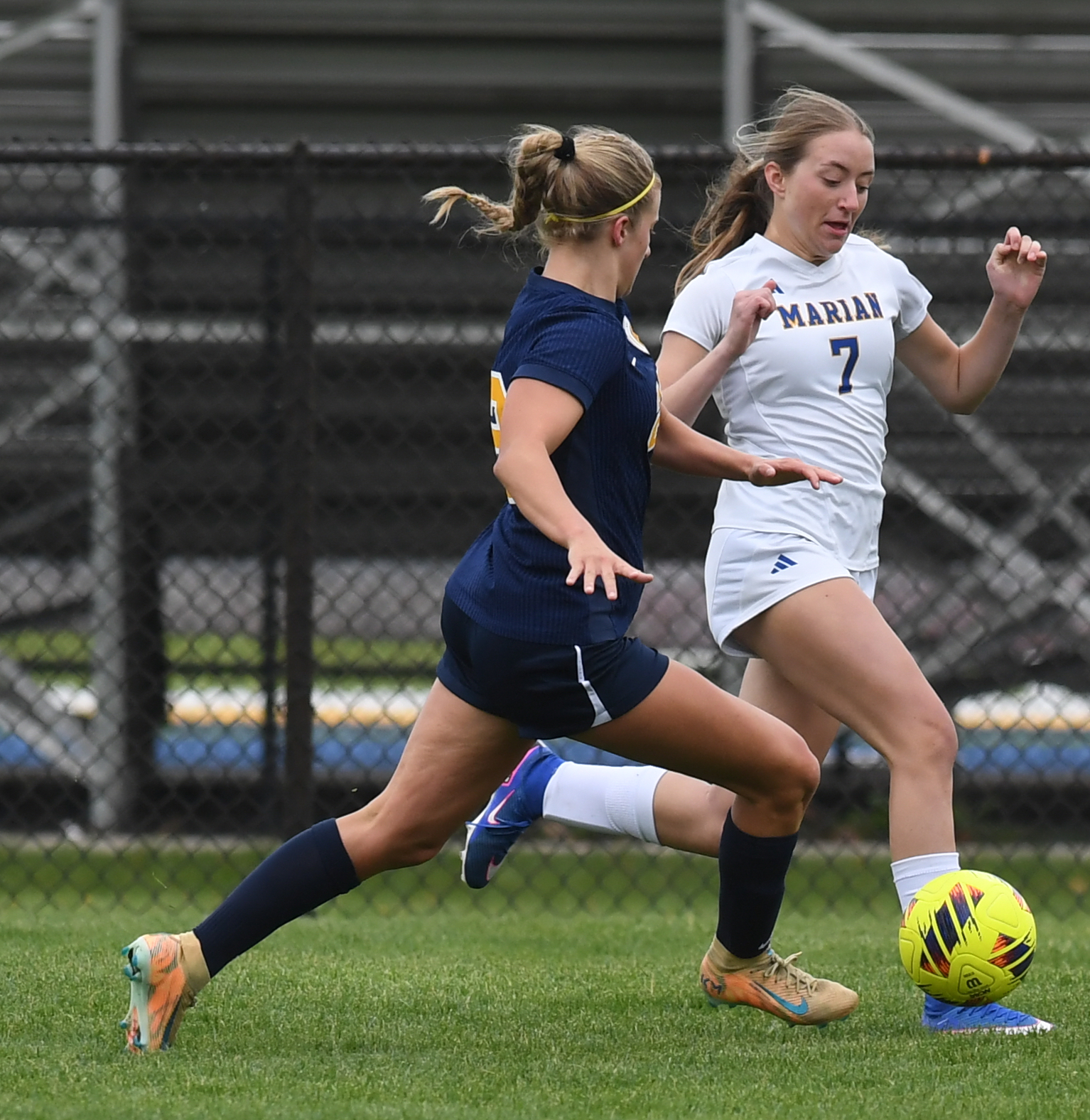 The Bloomfield Hills Marian Mustangs defeated the Hartland Eagles 3-2...