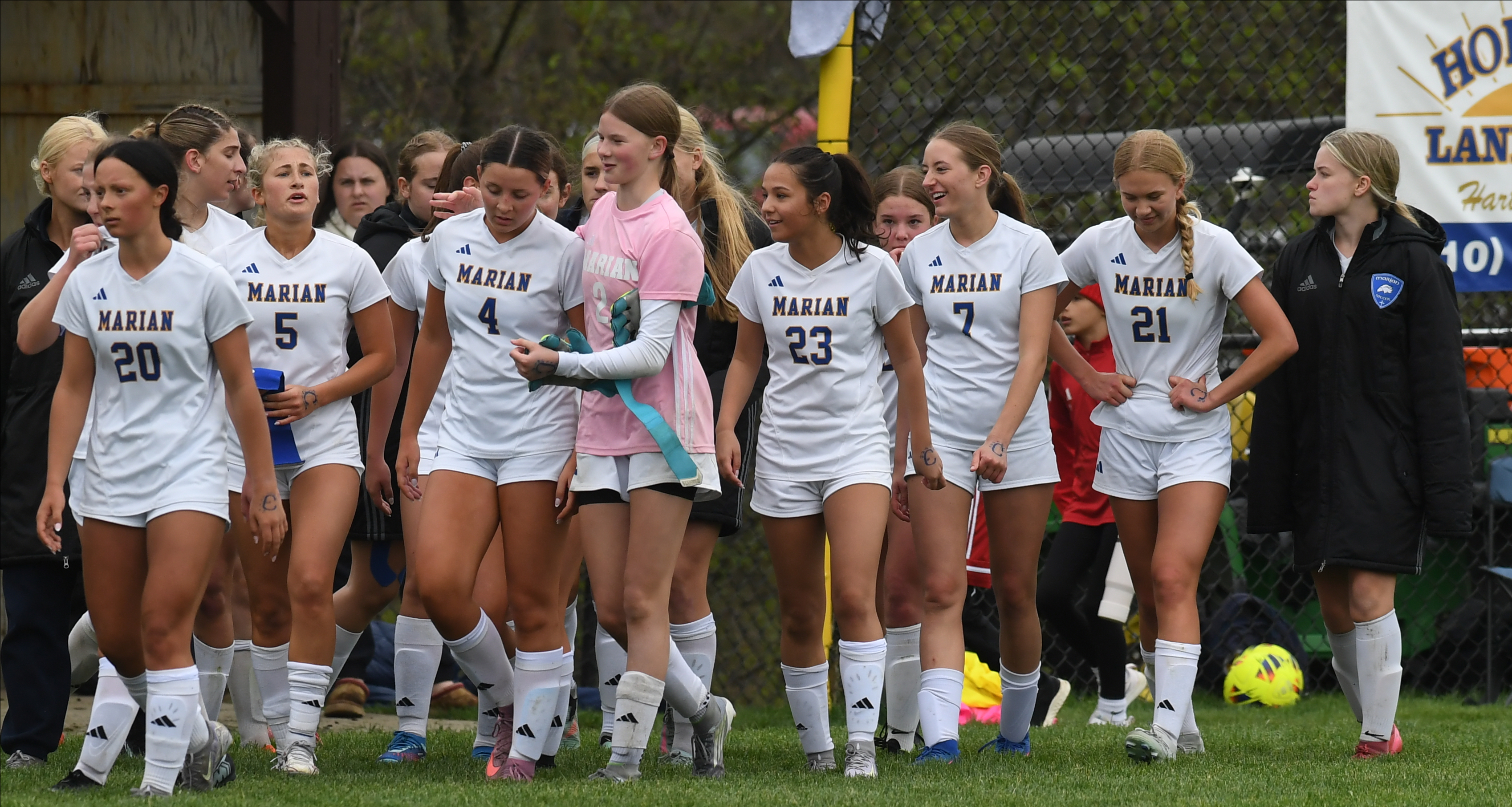 The Bloomfield Hills Marian Mustangs defeated the Hartland Eagles 3-2...