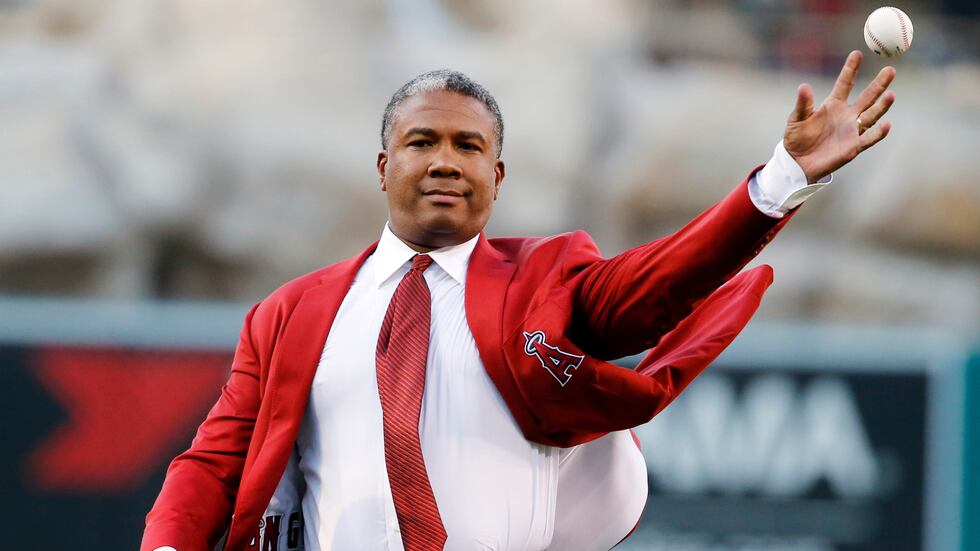 FILE -- Former Los Angeles Angels outfielder Garret Anderson, one of the alltime Angels greats...