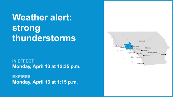 Thunderstorms with pea-sized hail in Los Angeles County Monday – winds gusting up to 40 mph – Whittier Daily News