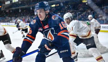 Oilers prospects William Nicholl, Tommy Lafrenière sign ATO’s to join Condors