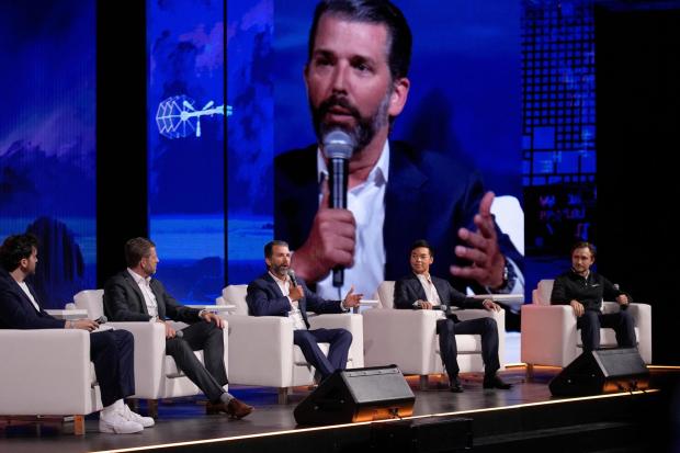 Aaron Arnold, Eric Trump, Donald Trump Jr., Mike Ho and Matt Prusak.