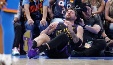 Luka Doncic injures hamstring in Lakers’ blowout loss to Thunder – NBC Los Angeles