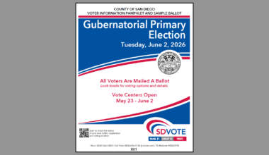 Informational pamphlets that will be sent to voters.