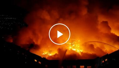 Enormous Warehouse Fire in California