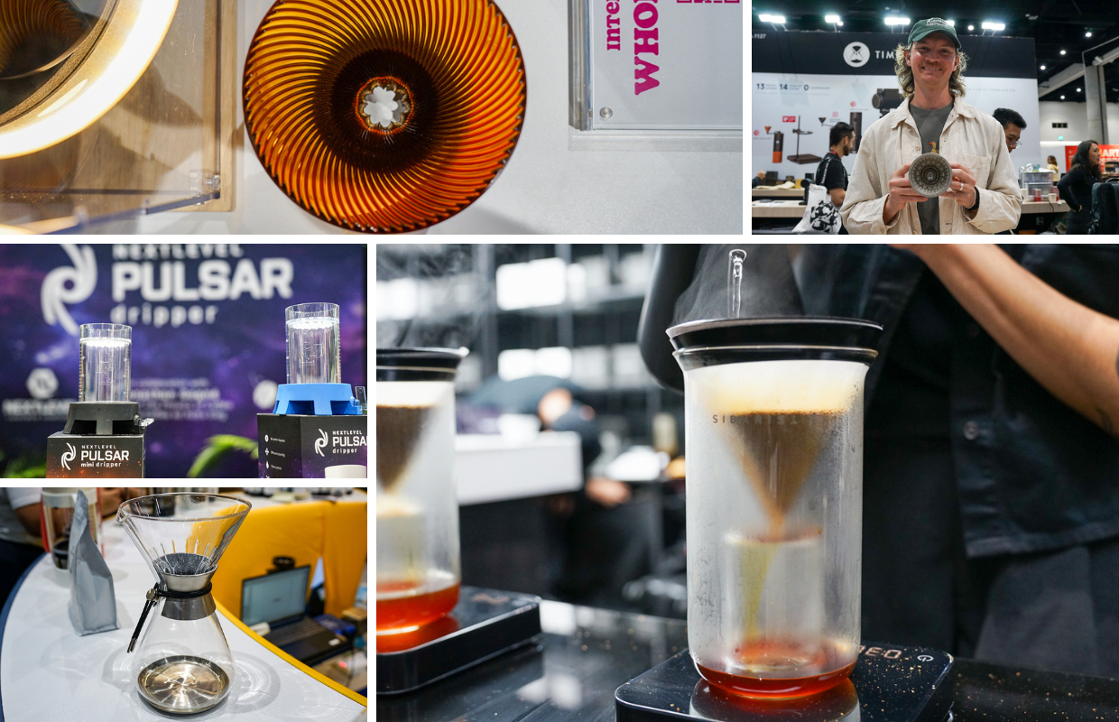 World of Coffee manual pourover equipment