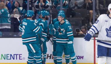 San Jose Sharks win 4th straight to improve playoff hopes, beating the Toronto Maple Leafs
