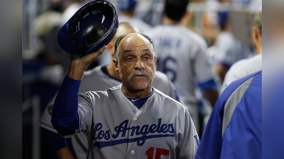 FILE -- Los Angeles Dodgers coach Davey Lopes during the inning of a MLB baseball game in...