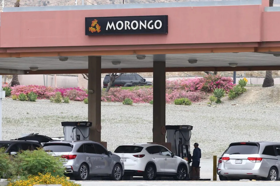 At the Morongo Travel Center in Cabazon, gas prices are well below the national average: Jonathan Alcorn For CA Post