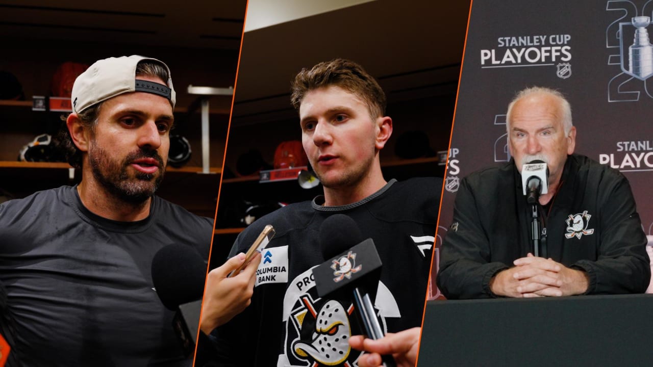 4/24/26 Morning Skate interviews | Anaheim Ducks