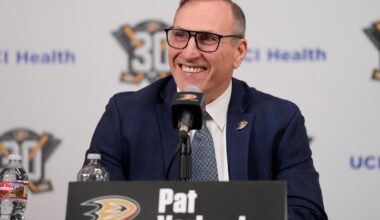 GM Pat Verbeek gets a multiyear contract extension from playoff-contending Anaheim Ducks