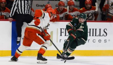 Wallstedt makes 35 saves for Wild in a 3-2 win over the Ducks in a playoff tuneup for both teams
