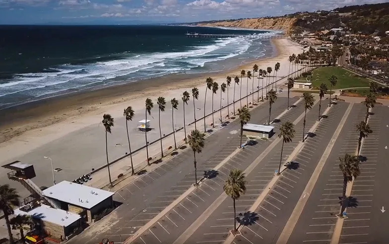 La Jolla Shores in San Diego during the COVID-19 pandemic. (Drone 5)
