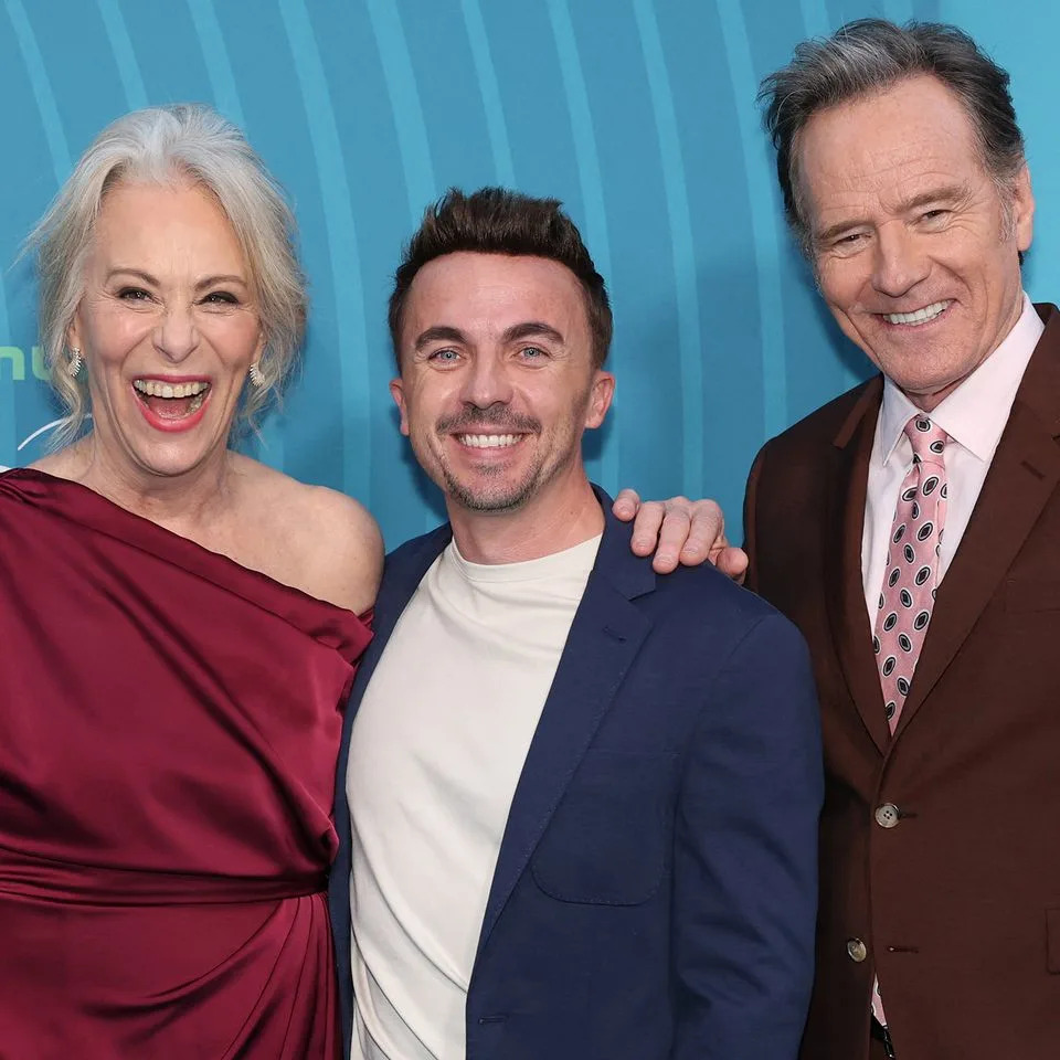 Jane Kaczmarek, Bryan Cranston and Frankie MunizCredit: ANGELA WEISS / AFP via Getty