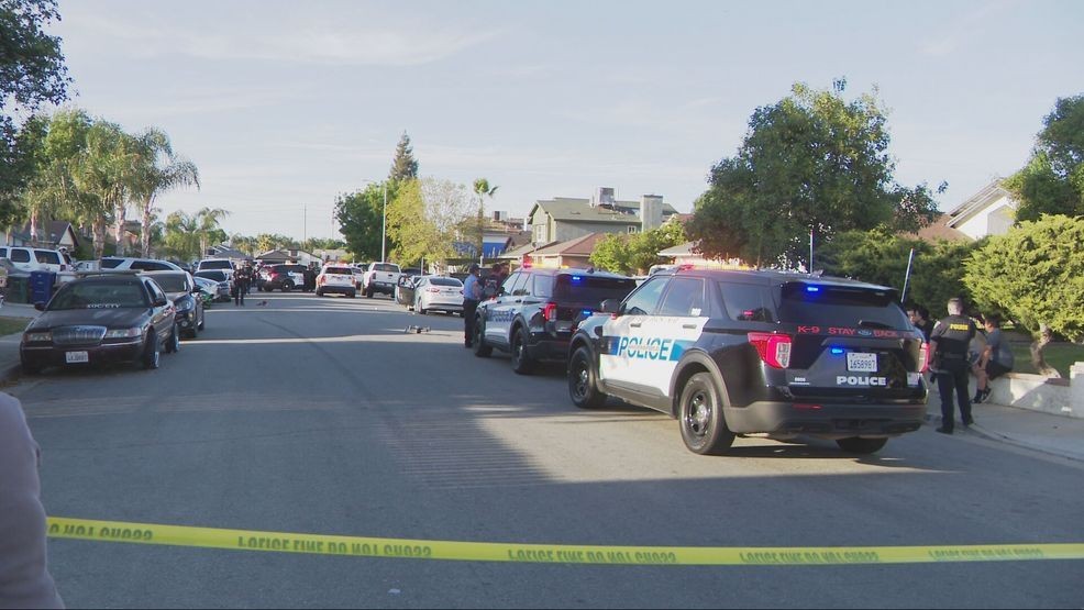 {p}Four people were arrested after a shooting in southeast Bakersfield on Easter. PHOTO: KBAK/KBFX{/p}