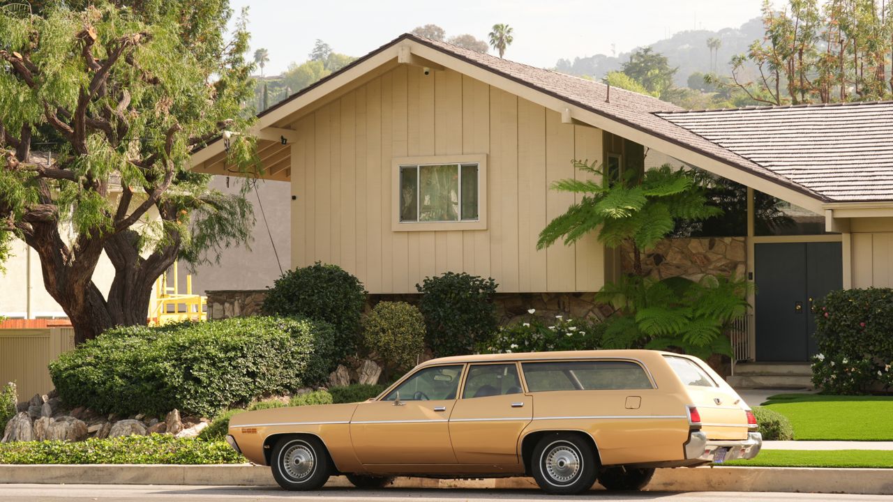 The Brady Bunch House, the two-story single-family home that served as the main setting for the television series "The Brady Bunch" in the Studio City neighborhood of Los Angeles, March 4, 2026, is now designated as a Los Angeles Historic-Cultural Monument. (AP Photo/Damian Dovarganes)