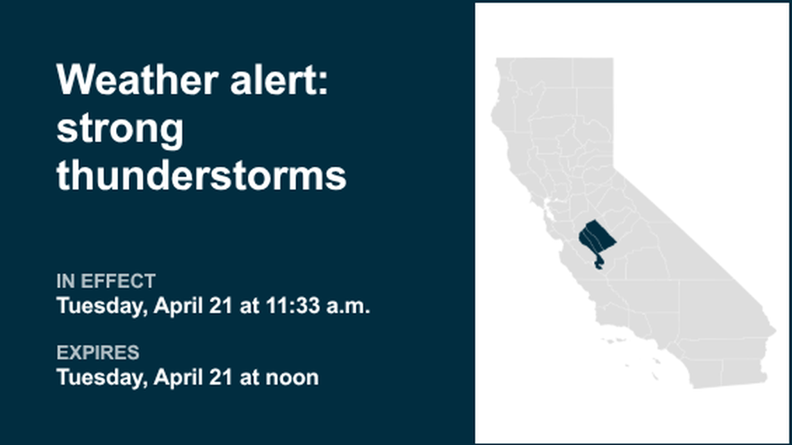 UPDATE: Weather alert affecting Fresno area Tuesday evening - gusts as high as 50 mph