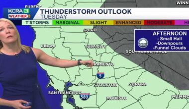 Northern California forecast | Showers arrive Monday