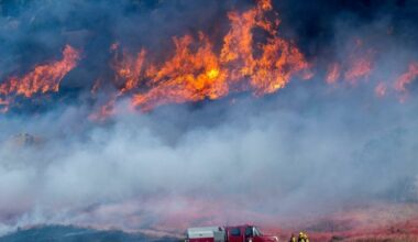 Springs Fire in southern California reaches 45% containment as evacuations continue