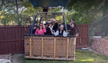 Hot air balloon makes surprise landing in California homeowner’s backyard