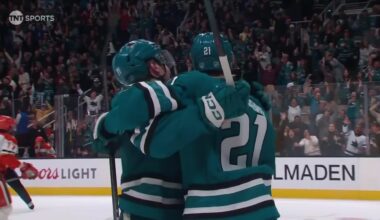 Celebrini ties it late then sets up Wennberg's winner as the Sharks beat the Ducks 4-3