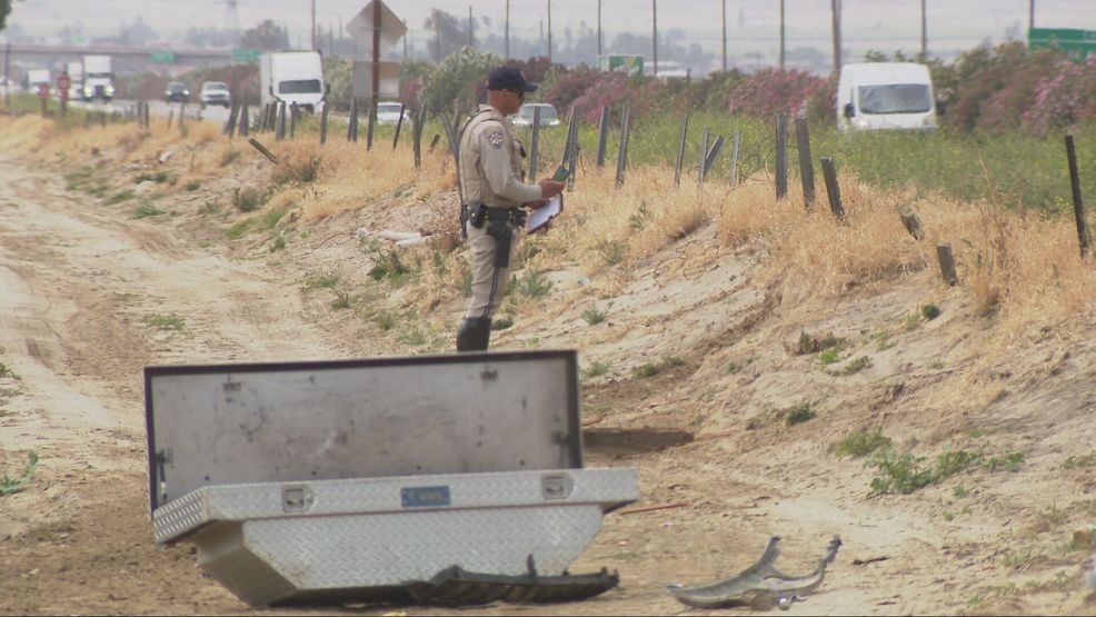 A 40-year-old Frazier Park man was airlifted to the hospital with severe injuries after a solo-vehicle crash on Highway 99 Tuesday morning. PHOTO: KBAK/KBFX