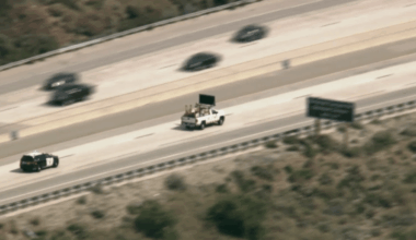 Officers chase stolen work truck on LA freeways – NBC Los Angeles