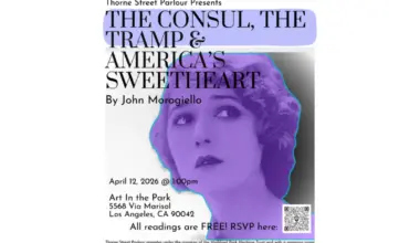 Thorne Street Parlour Presents: The Consul, The Tramp, and America’s Sweetheart, by John Morogiello