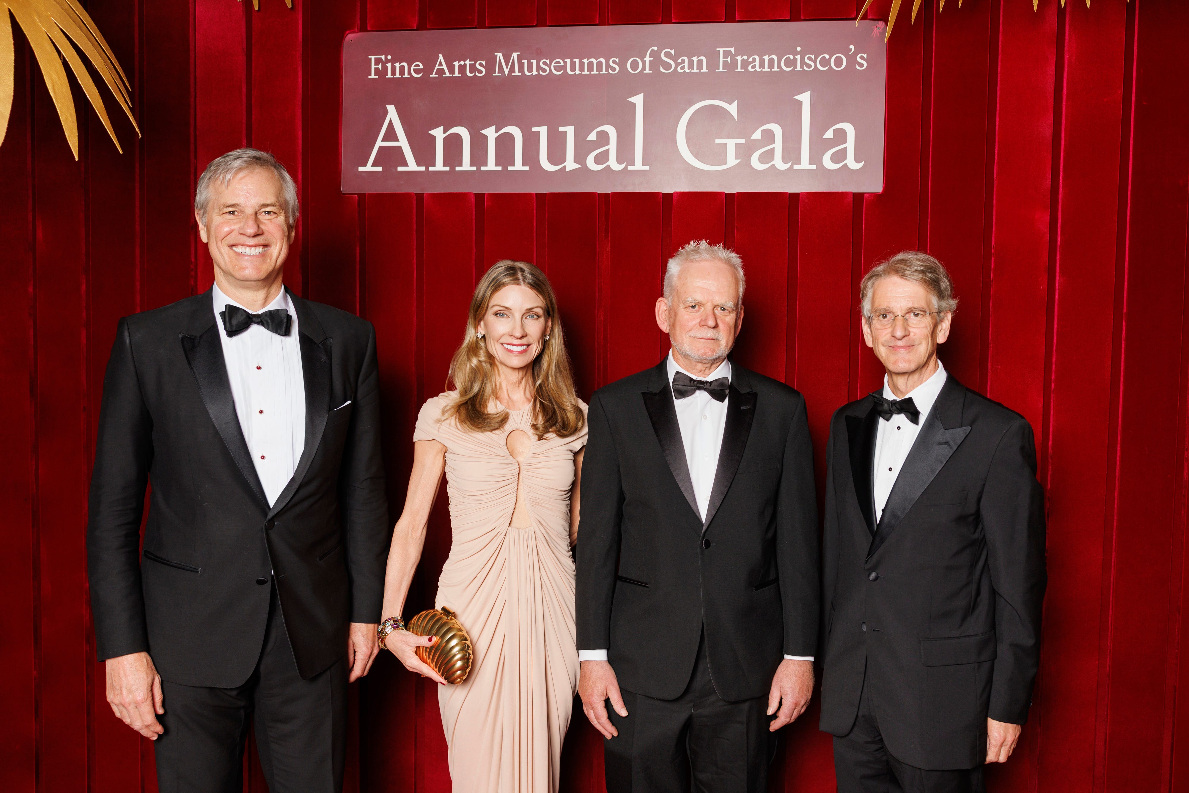 san francisco, ca april 16  jim zanze, lisa zanze, andy goldsworthy and thomas campbell attend famsf annual gala 2026 on april 16th 2026 at deyoung museum in san francisco, ca photo  devlin shand for drew altizer photography