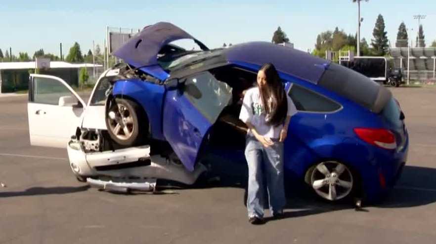 Sacramento students learn about drunk and distracted driving dangers with "Every 15 Minutes" program
