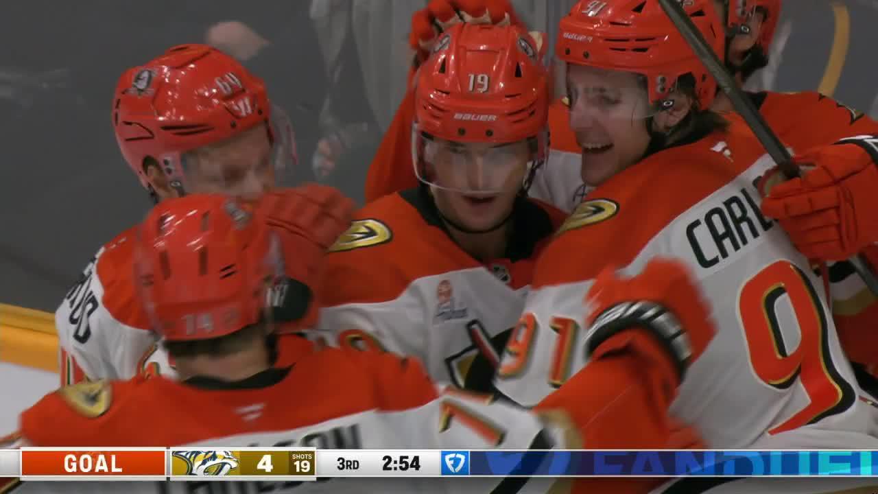 Terry's late power-play goal lifts Anaheim past Preds 5-4 setting up Ducks-Oilers