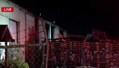 Sacramento crews respond to fire at pallet yard business