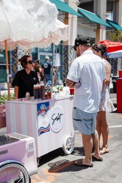An ice cream stand at Scoop San Diego