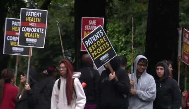 Staffing and pay concerns at the forefront of Sutter Health workers informational picket