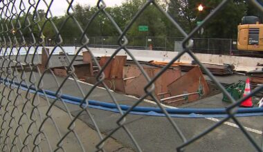 Large sinkhole opens in Folsom neighborhood after weekend storms